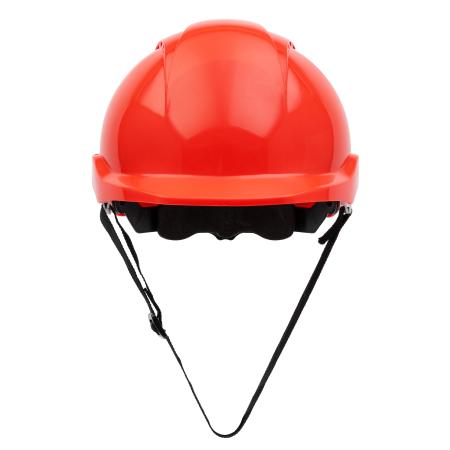 Nitras Head Protect 9500 Schutzhelm mit Größenregulierung und Kinnriemen, rot